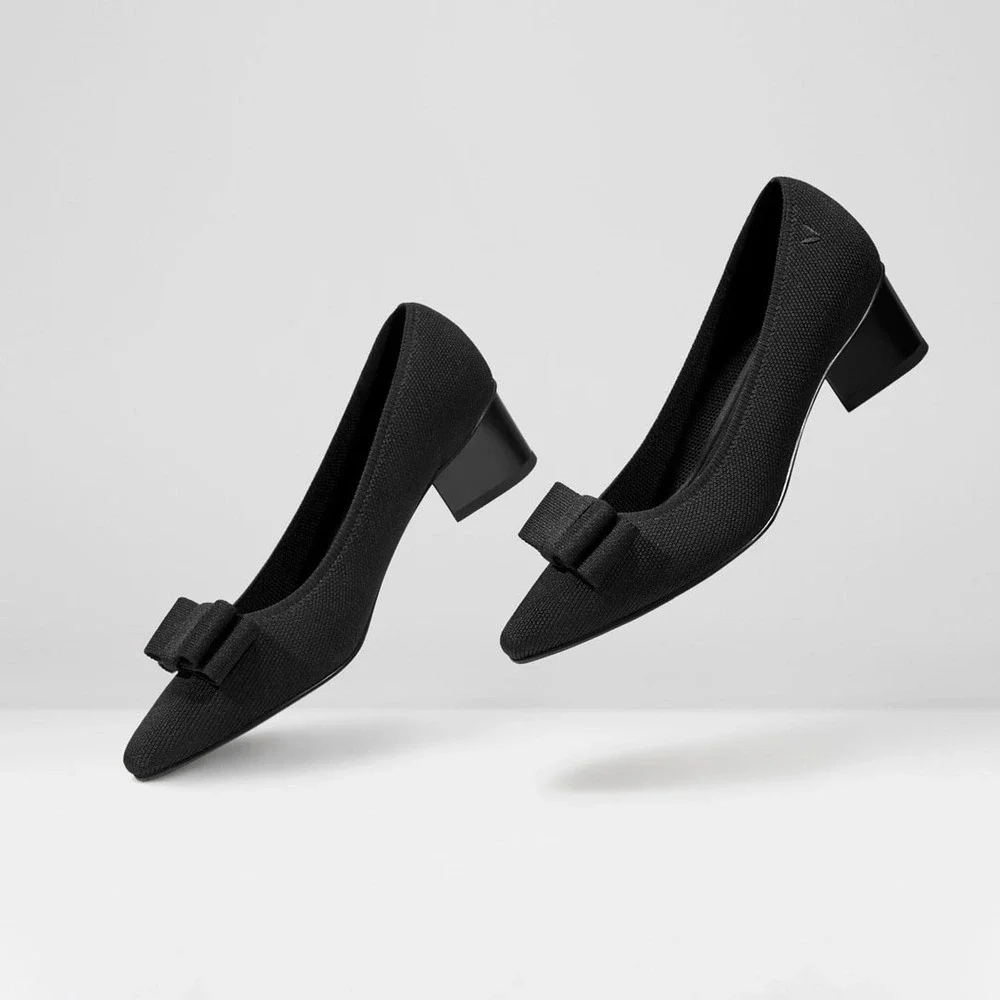 VIVAIA Pointed-Toe‎ Bow Heels – EU 35 / US 5